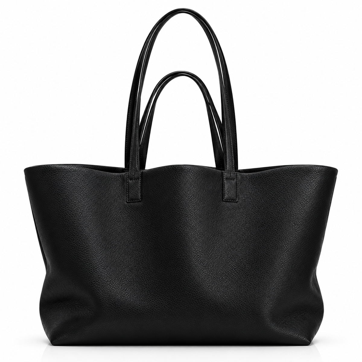 Italian Leather Tote Bag with Spacious Interior and Shoulder Straps