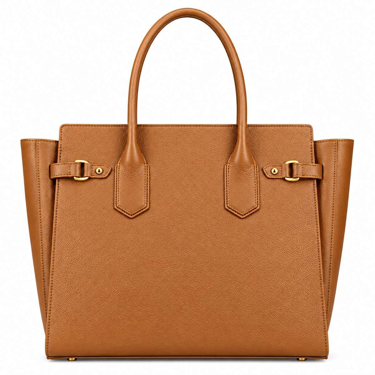 Luxeora Camel Leather Large Tote Handbag for Women