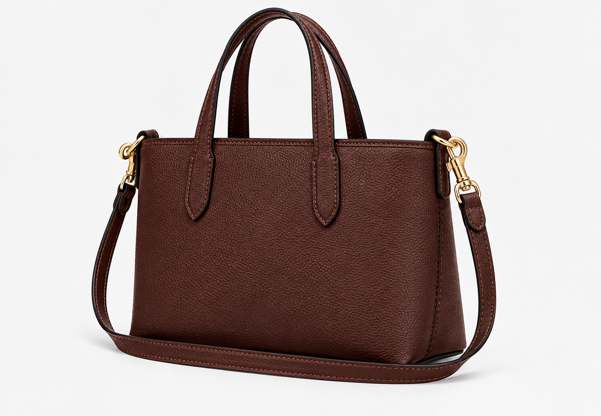 City Mini Tote Bag – Elegant Brown Everyday Handbag