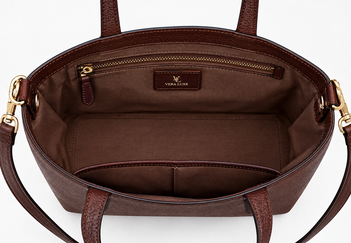 City Mini Tote Bag – Elegant Brown Everyday Handbag