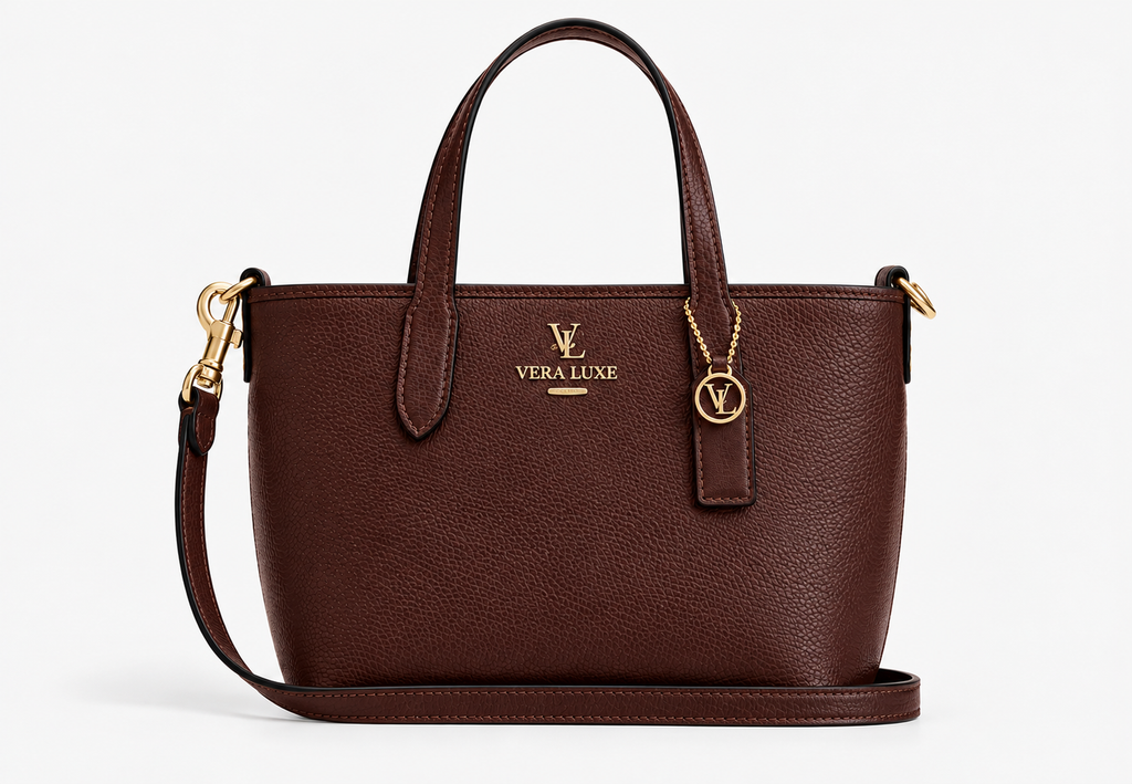 City Mini Tote Bag – Elegant Brown Everyday Handbag