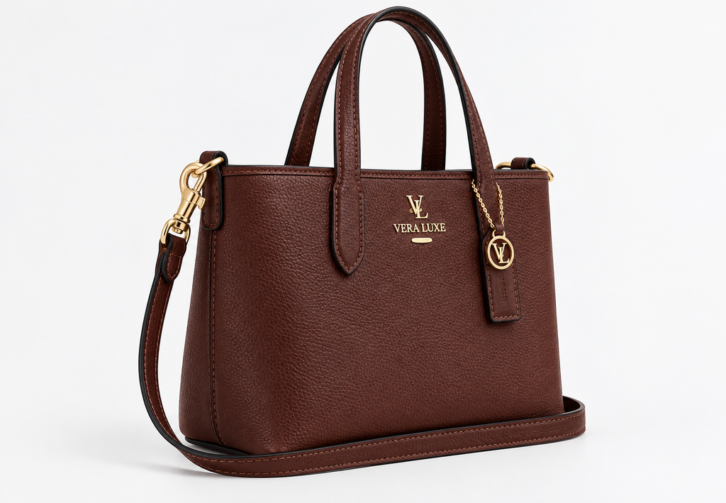 City Mini Tote Bag – Elegant Brown Everyday Handbag