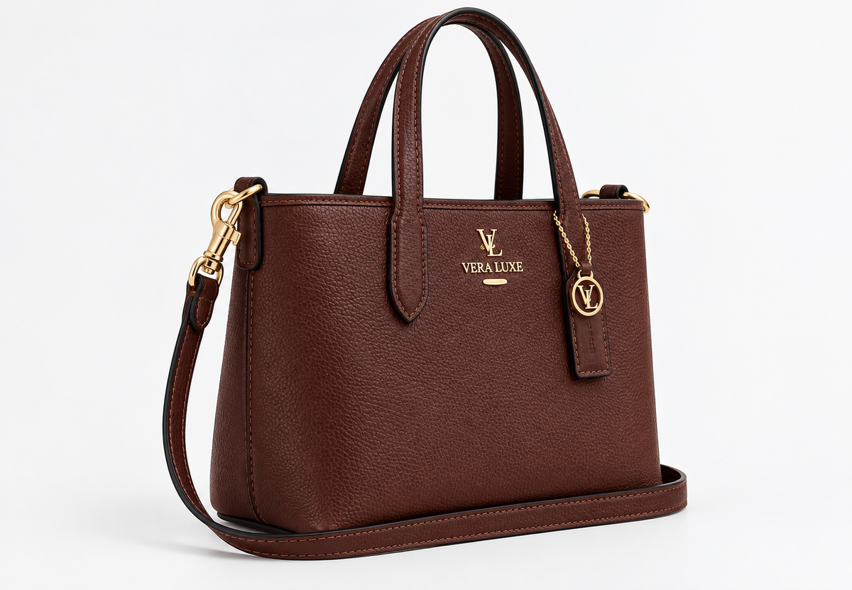 City Mini Tote Bag – Elegant Brown Everyday Handbag